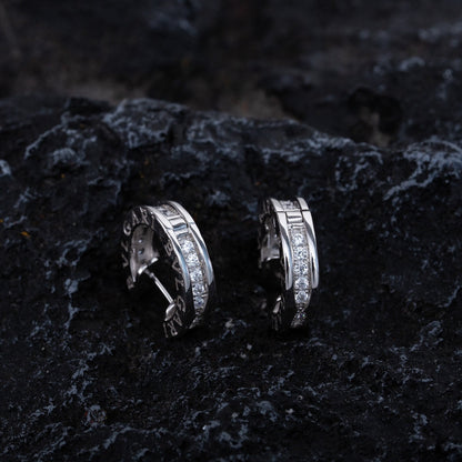 [CA]ZERO 1 MINI SILVER DIAMOND EARRINGS