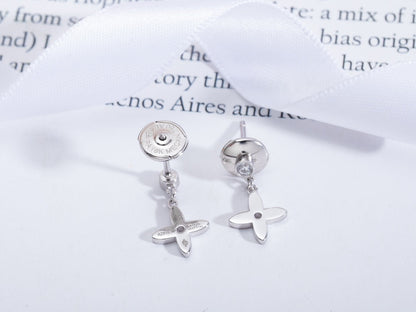 [CA]VIDYLLE SILVER DIAMOND MINI DROP EARRINGS