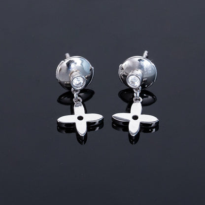 [CA]VIDYLLE SILVER DIAMOND MINI DROP EARRINGS