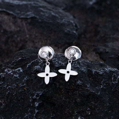 [CA]VIDYLLE SILVER DIAMOND MINI DROP EARRINGS