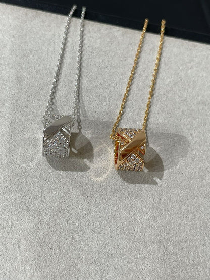 [CA]LIENS EVIDENCE DIAMOND PAVED NECKLACE