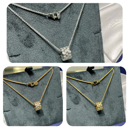 [CA]BEE LOVE DIAMOND PAVED 3 ROW NECKLACE