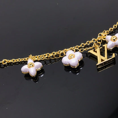 [CA]LOGO 6 MOTIF STAR AND SUN GOLD BRACELET