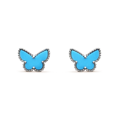 [CA]BUTTERFLY TURQUOISE EARRINGS SILVER