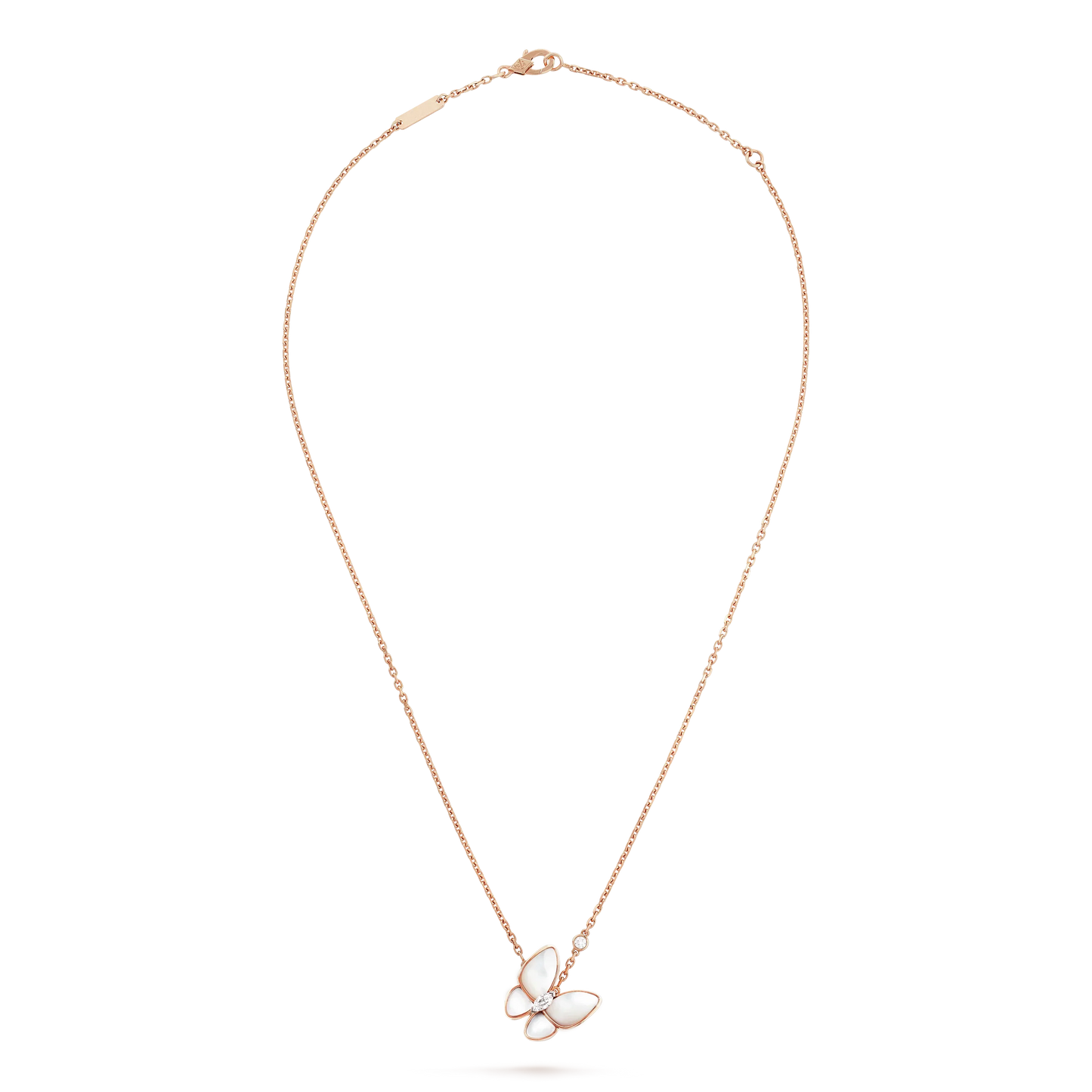 [CA]BUTTERFLY MOP DIAMOND NECKLACE