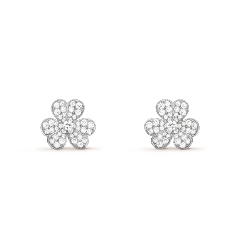 [CA]CLOVER COMOS DIAMOND EARRINGS SILVER