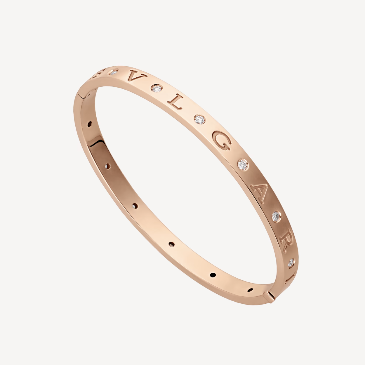 [CA]ZERO 1 PINK GOLD 12 DIAMONDS BRACELET