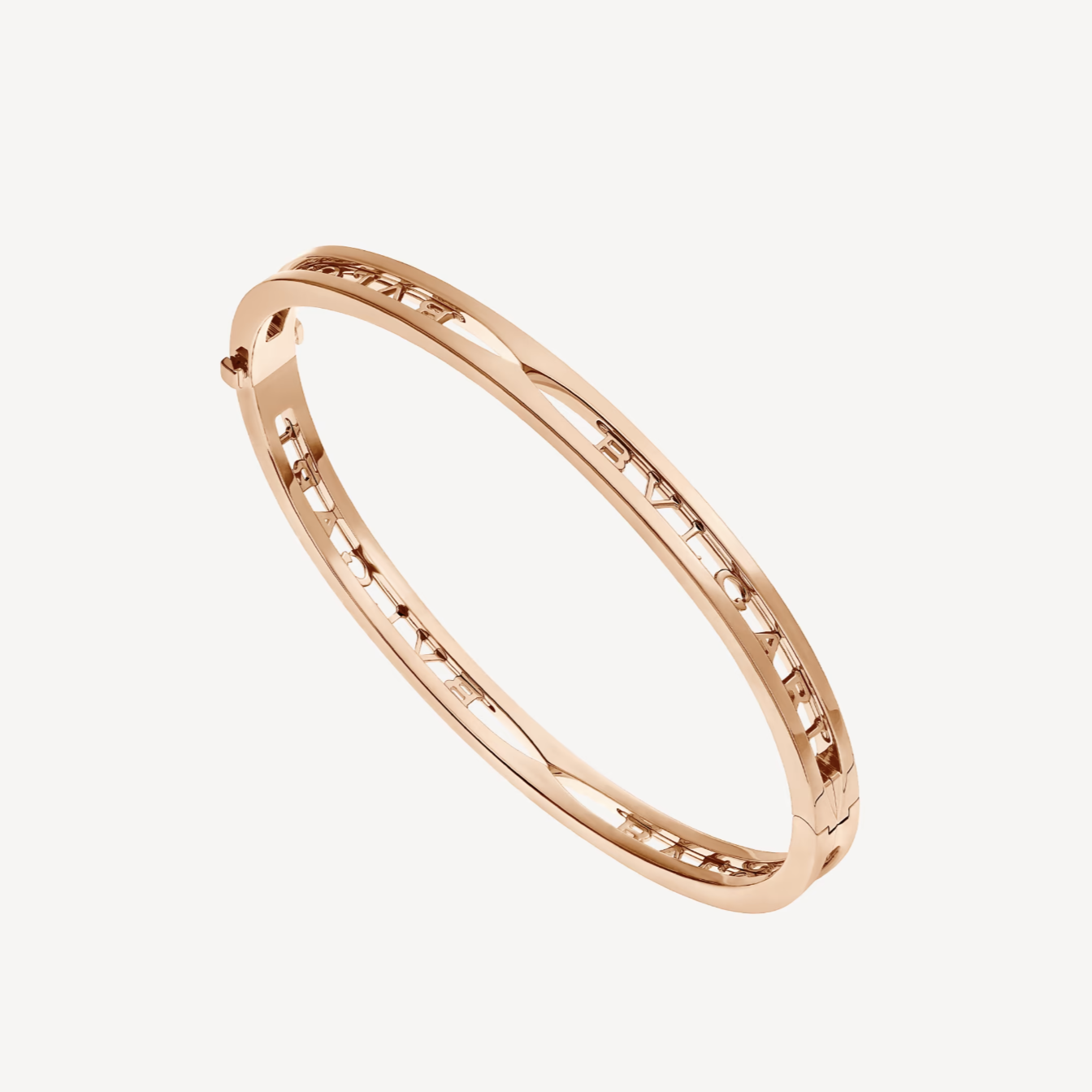 [LUCAS]ZERO 1 SPIRAL LOGO PINK GOLD BRACELET