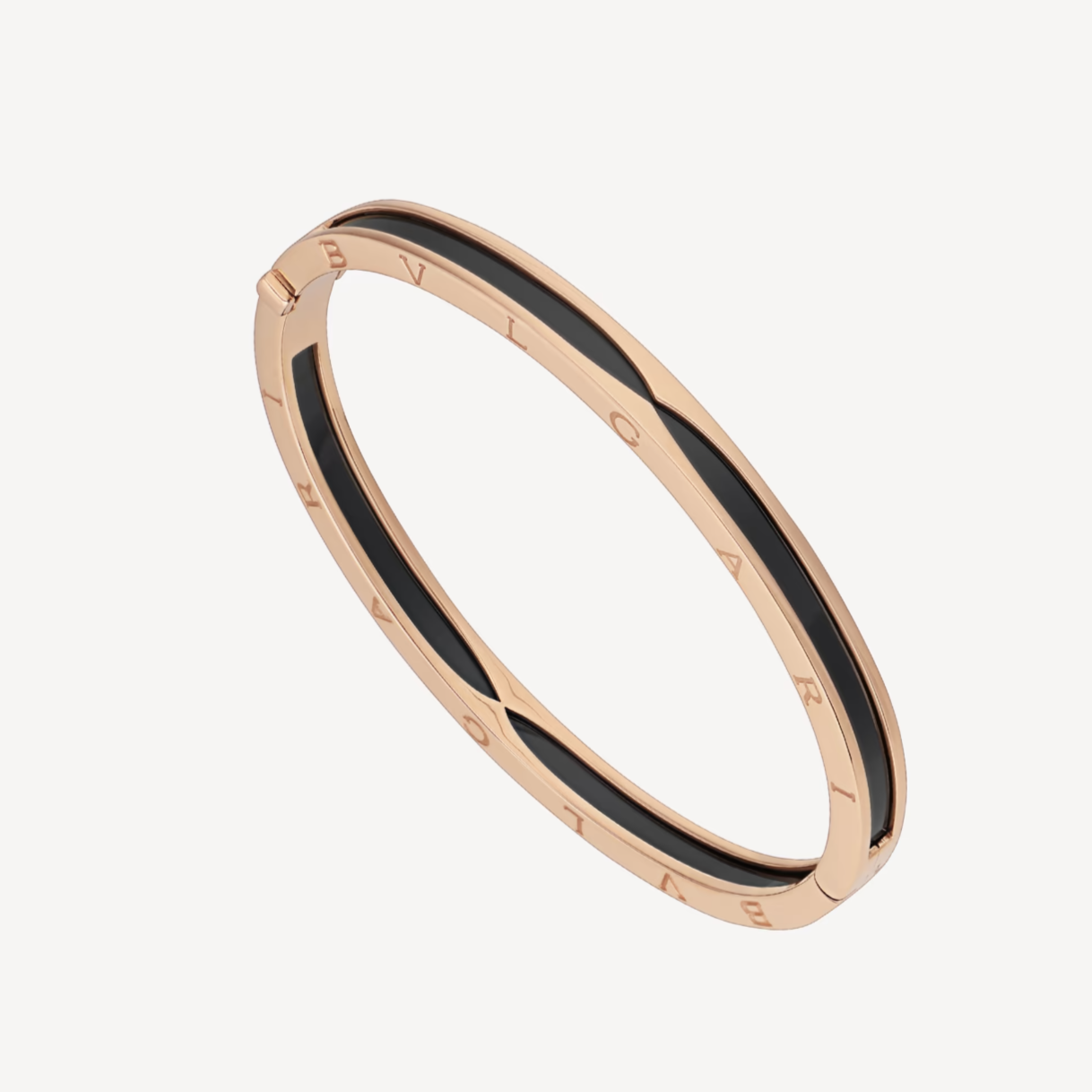 [CA]ZERO 1 PINK GOLD WITH BLACK CERAMIC BRACELET