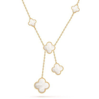 [CA]CLOVER MOTHER OF PEARL NECKLACE 6 MOTIF