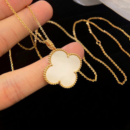 [CA]CLOVER 25MM MOP LARGE PENDANT NECKLACE