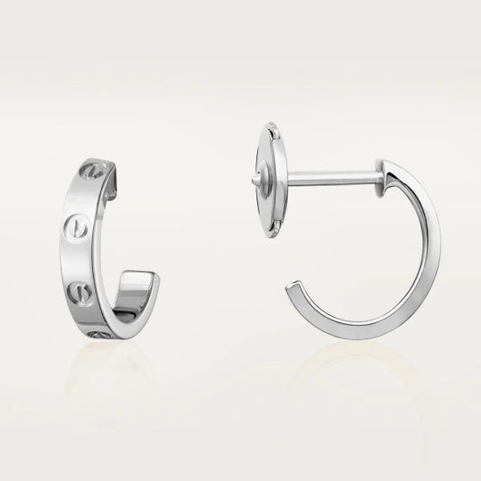 [CA]LOVE EARRINGS 2.65MM SILVER