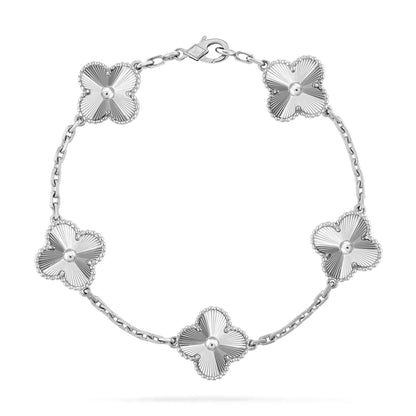 [CA]CLOVER SILVER 5 MOTIFS BRACELET