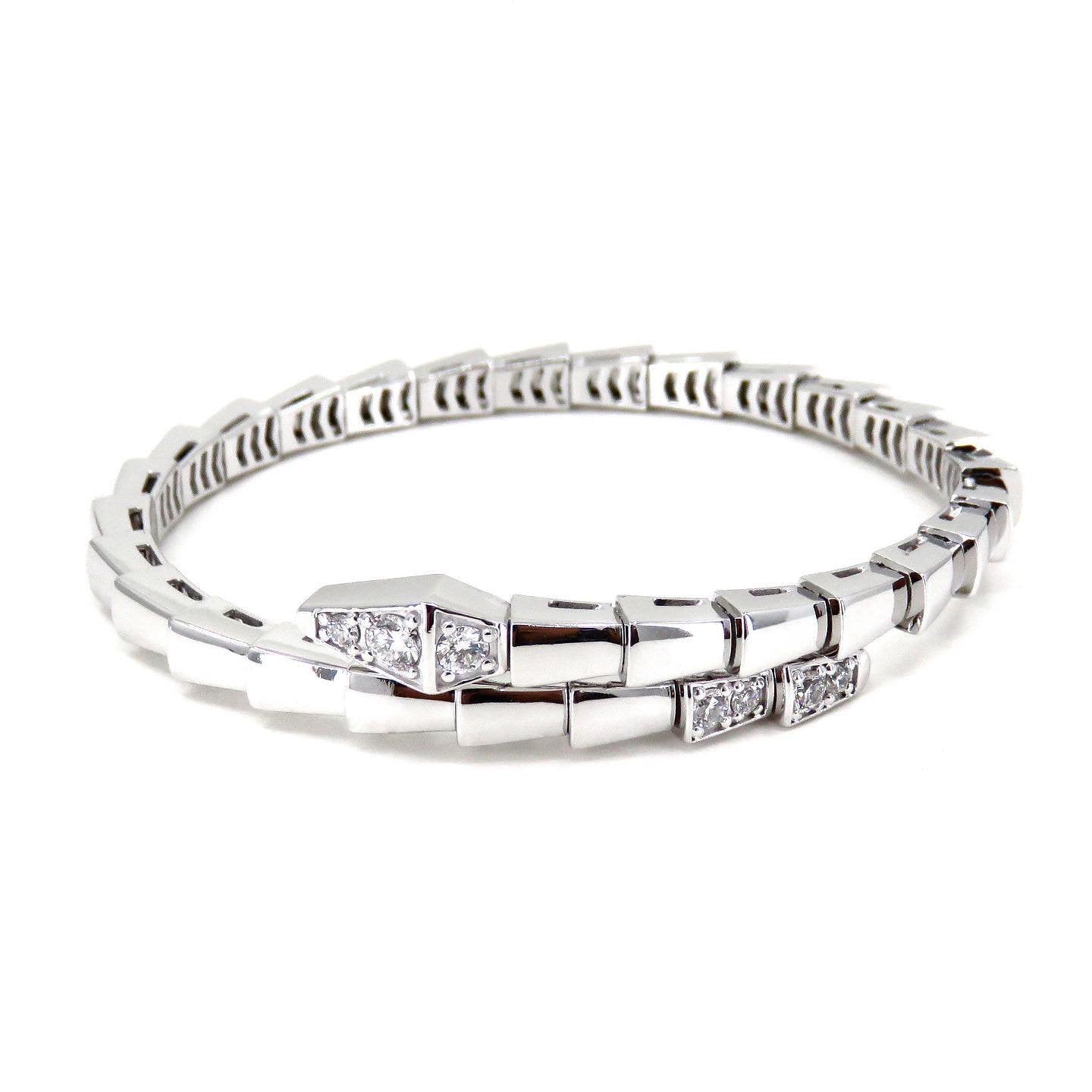 [CA]SERPENTI BRACELET DIAMONDS SILVER