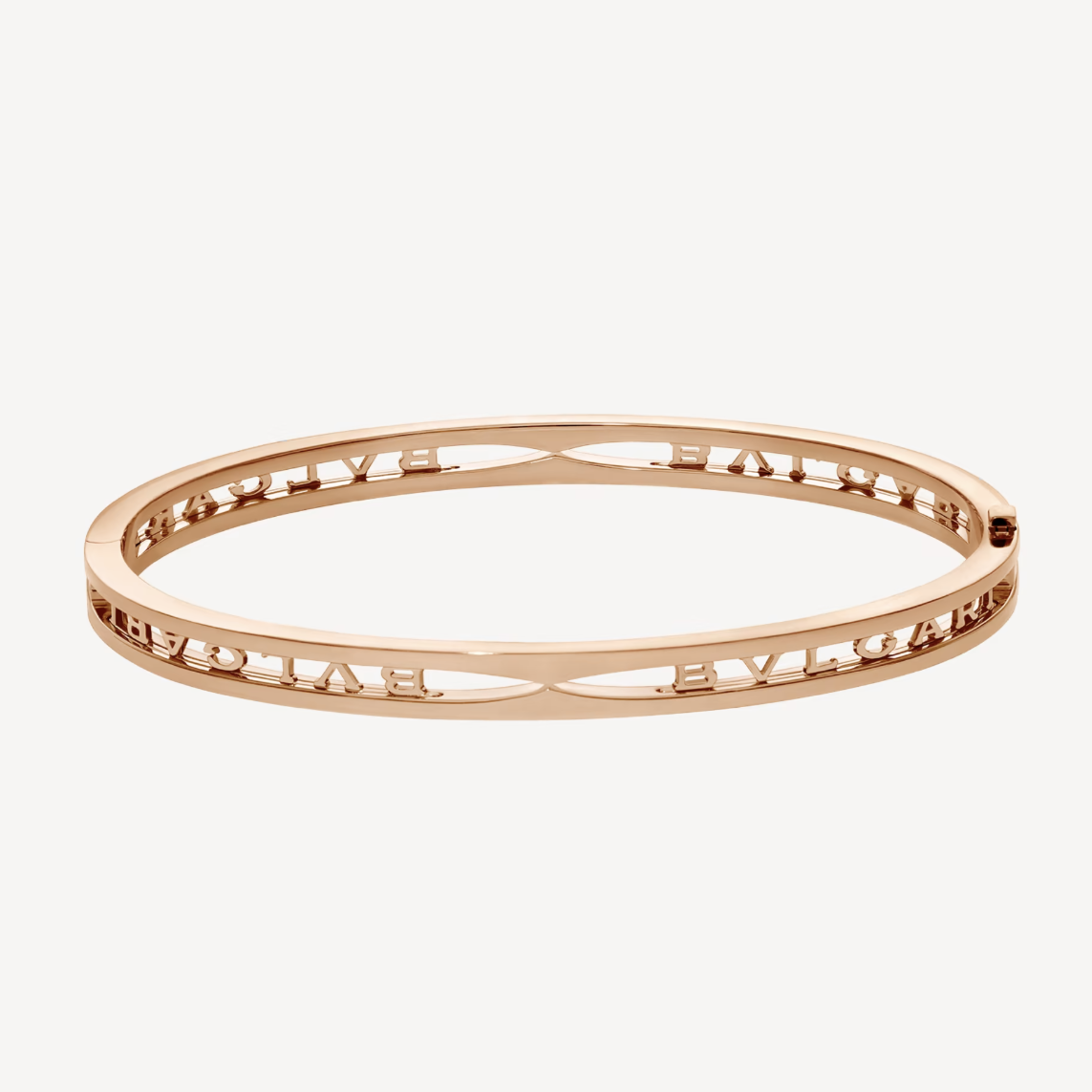 [LUCAS]ZERO 1 SPIRAL LOGO PINK GOLD BRACELET