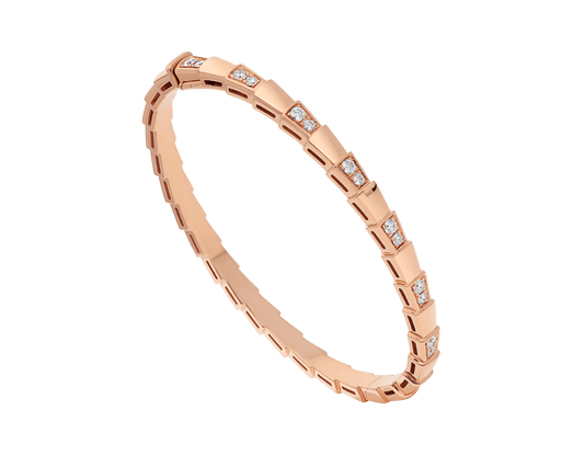 [CA]SERPENTI SMALL BRACELET PINK GOLD DIAMOND