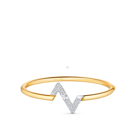 [CA]VOLTE UPSITE DOWN GOLD DIAMOND BRACELET