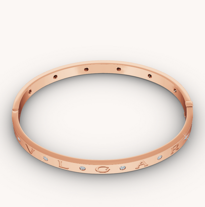 [CA]ZERO 1 PINK GOLD 12 DIAMONDS BRACELET