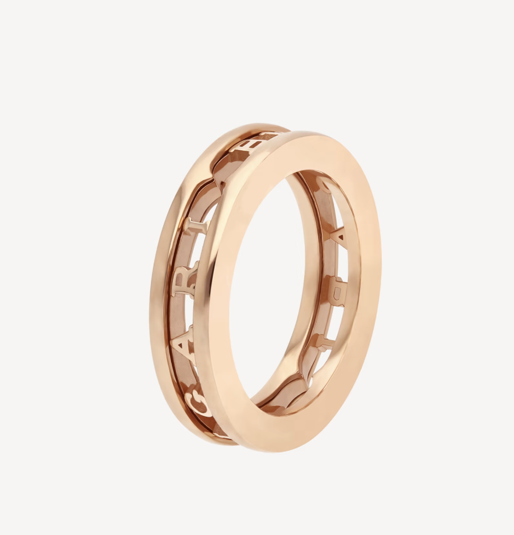 [CA]ZERO 1 ONE-BAND WITH OPENWORK LOGO SPIRAL RING