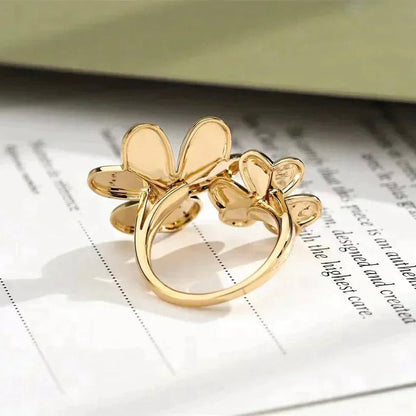 [CA]CLOVER COMOS GOLD DIAMOND RING