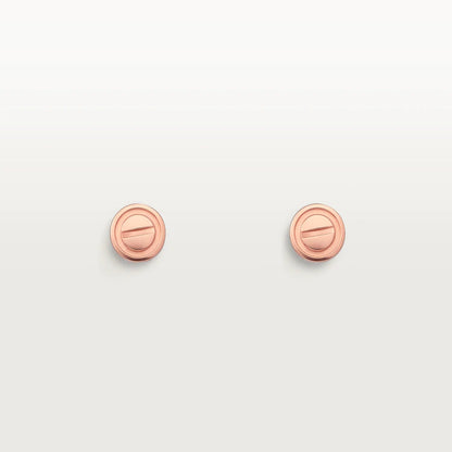 [CA]LOVE EARRINGS PINK GOLD 10MM