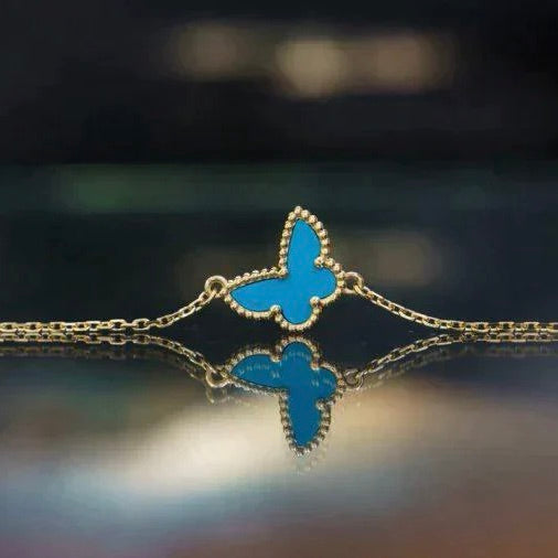 [CA]BUTTERFLY TURQUOISE BUTTERFLY BRACELET