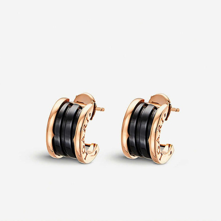 [CA]ZERO 1 PINK GOLD CERAMIC EARRINGS