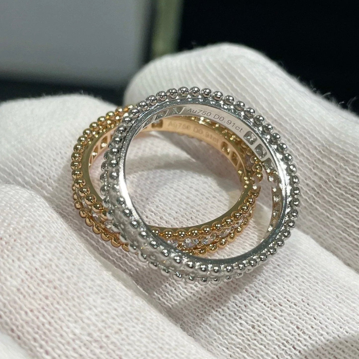 [CA]PERLEE DIAMOND ROSE GOLD RING