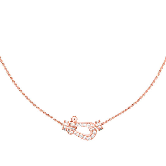 [CA]FORCE 10 PINK GOLD DIAMOND NECKLACE