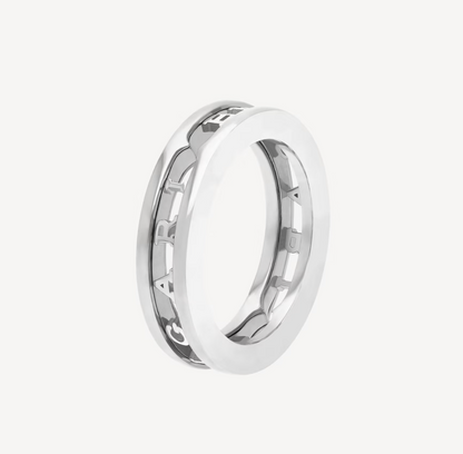 [CA]ZERO 1 ONE-BAND WITH OPENWORK LOGO SPIRAL RING