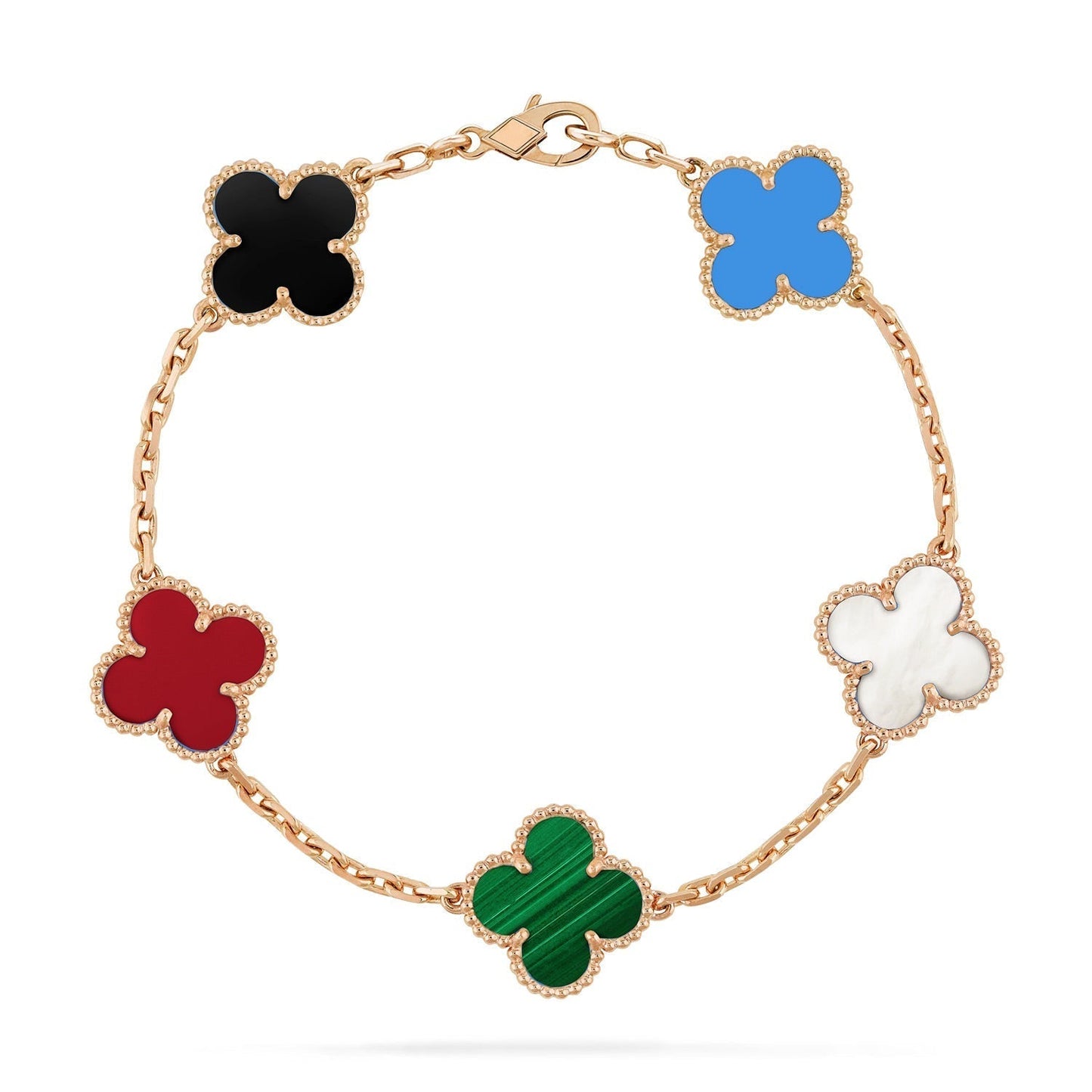 [CA]CLOVER 5 MOTIFS MULTICOLOR  BRACELET