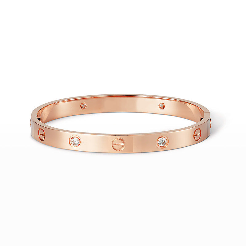 [CA]LOVE BRACELET 6.1MM 4 DIAMONDS