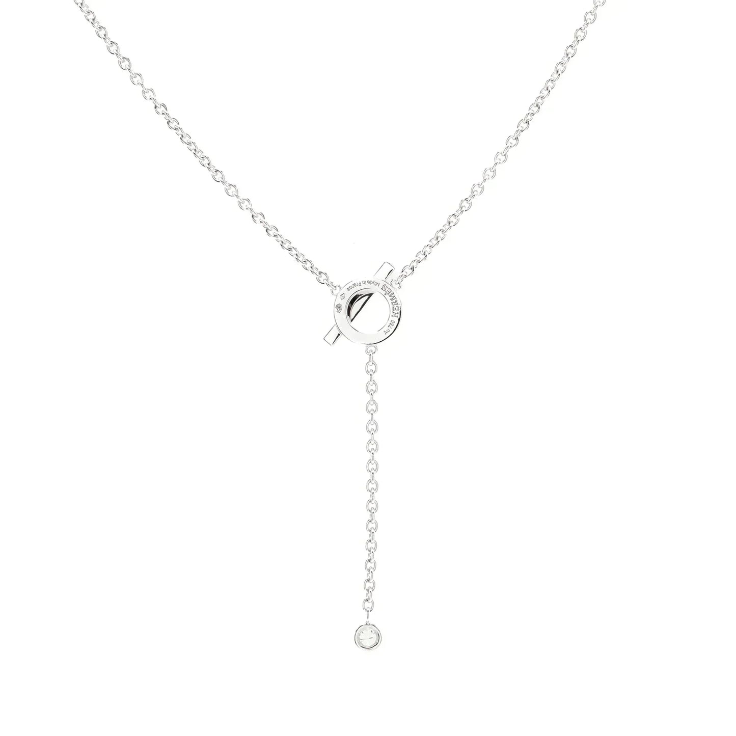 [CA]FINESSE SILVER DIAMOND NECKLACE