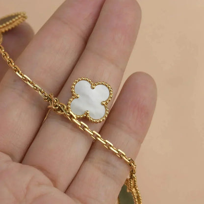 [CA]LUCKY SPRING 5 MOTIF GOLD BRACELET