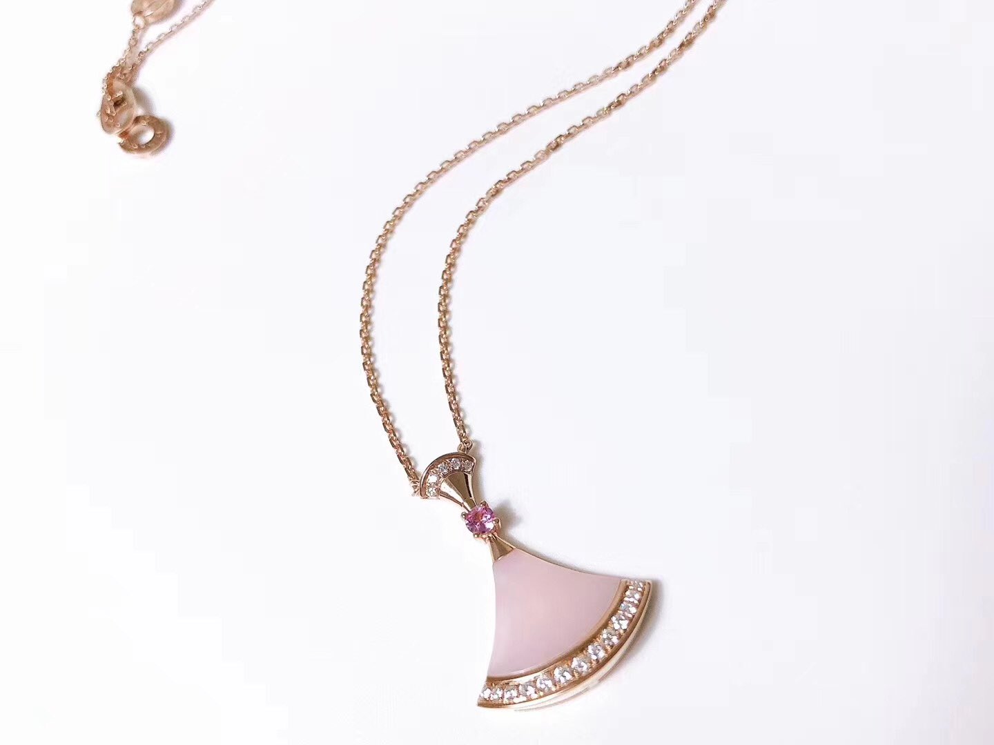 [CA]DREAM NECKLACE PINK MOP DIAMOND