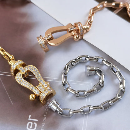 [CA]FORCE LARGE HORSESHOE CLASP  METAL BRACELET