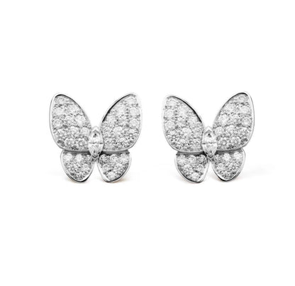 [CA]BUTTERFLY ALL DIAMOND EARRINGS