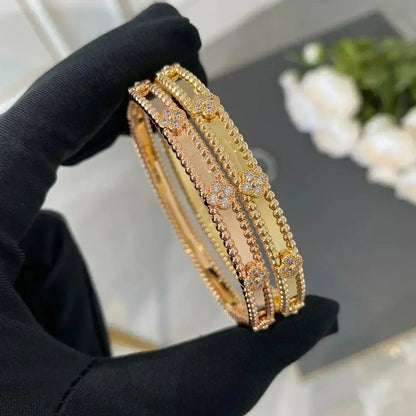 [CA]CLOVER BRACELET 4MM DIAMONDS