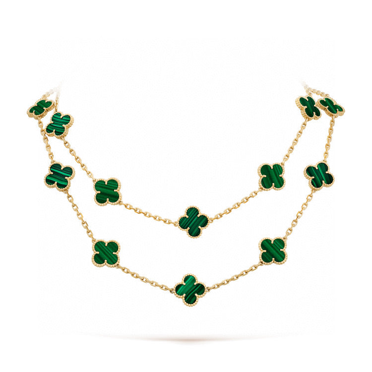 [CA]CLOVER 20 MOTIFS MALACHITE GOLD