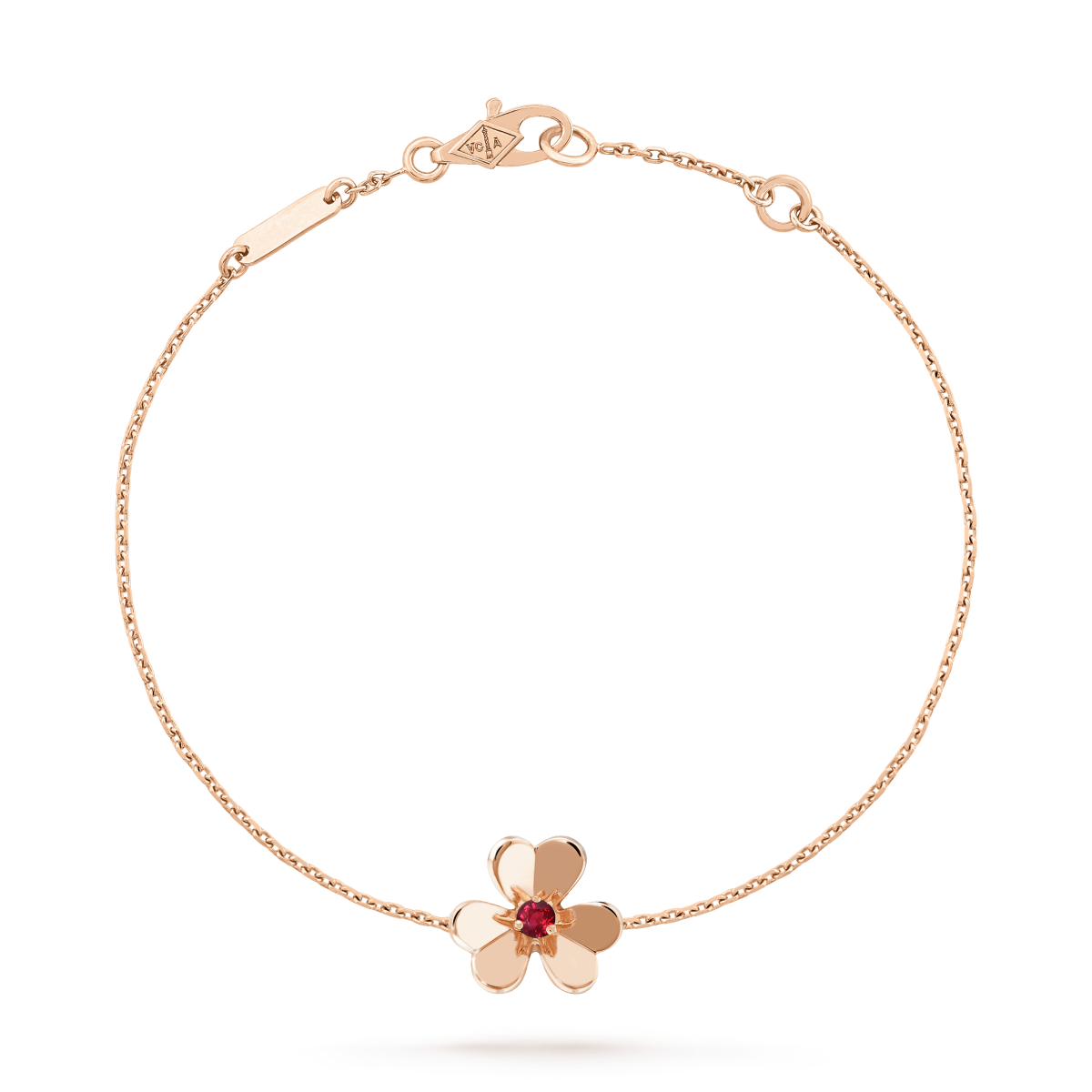 [CA]FRIVOLE GOLD FLOWER PINK MALACHITE BRACELET