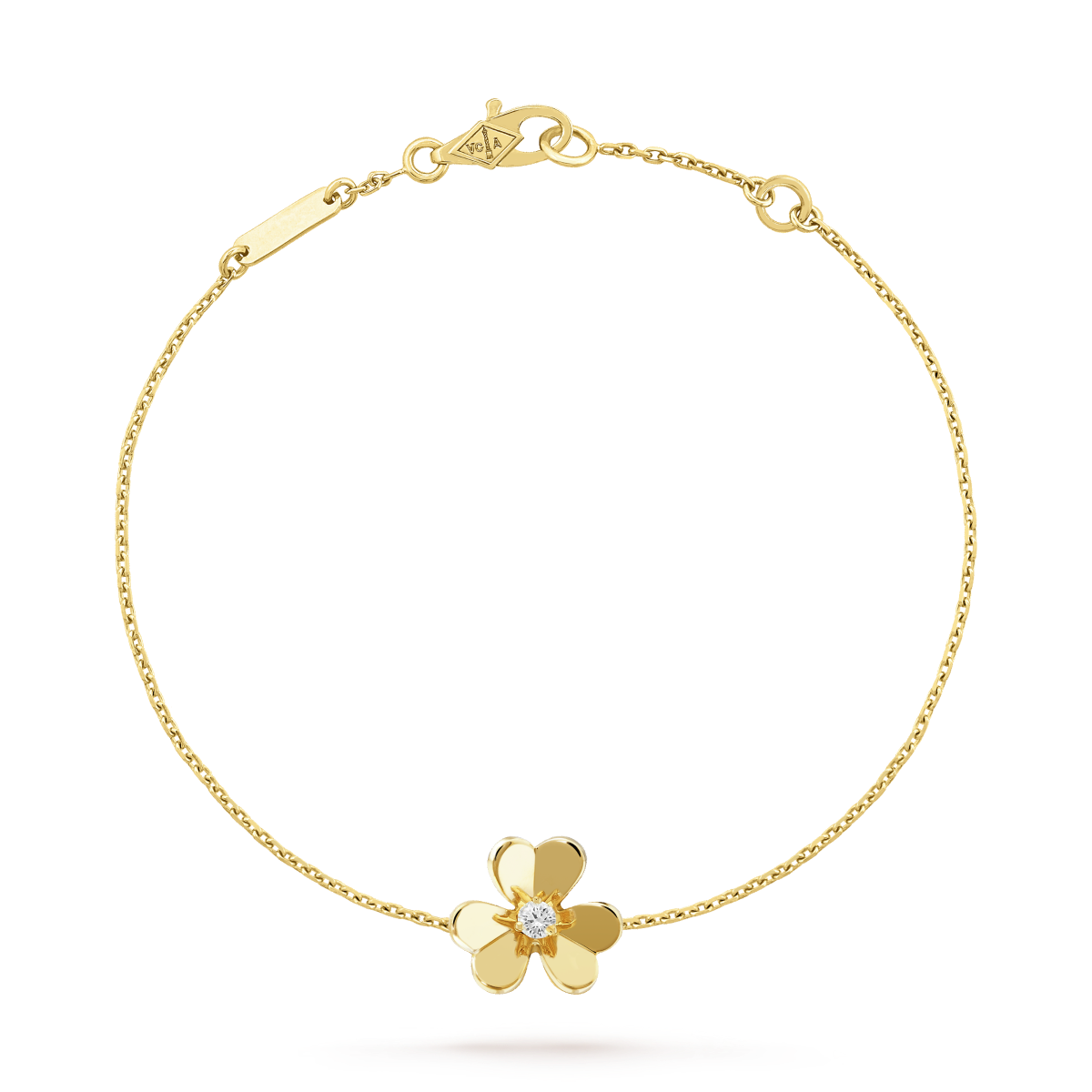 [CA]FRIVOLE GOLD FLOWER PINK MALACHITE BRACELET