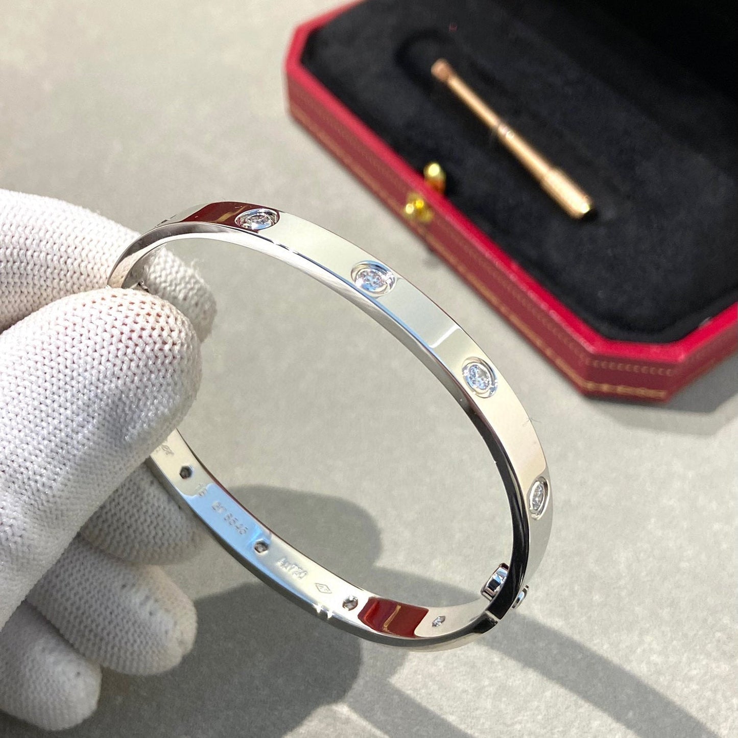 [CA]LOVE BRACELET 6.1MM 10 DIAMONDS