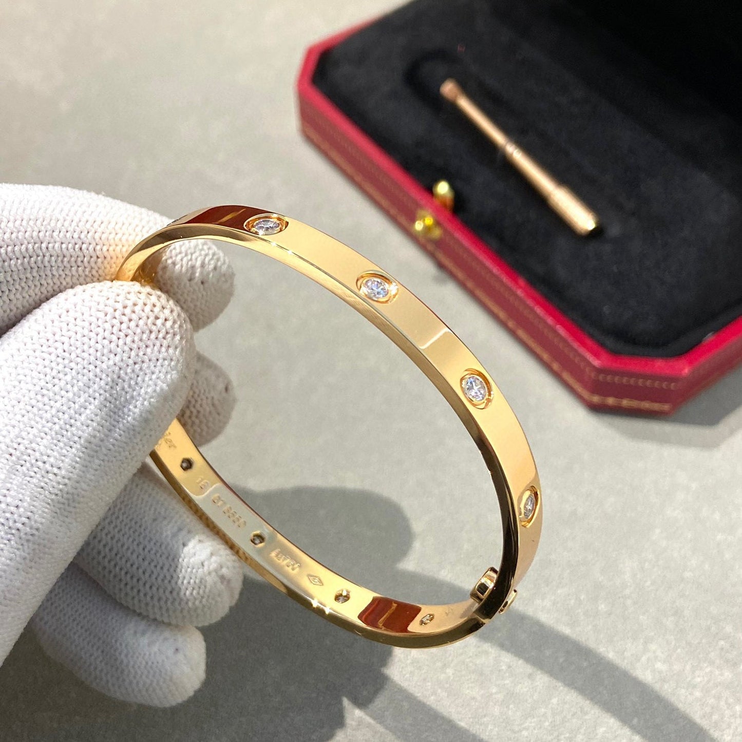 [CA]LOVE BRACELET 6.1MM 10 DIAMONDS