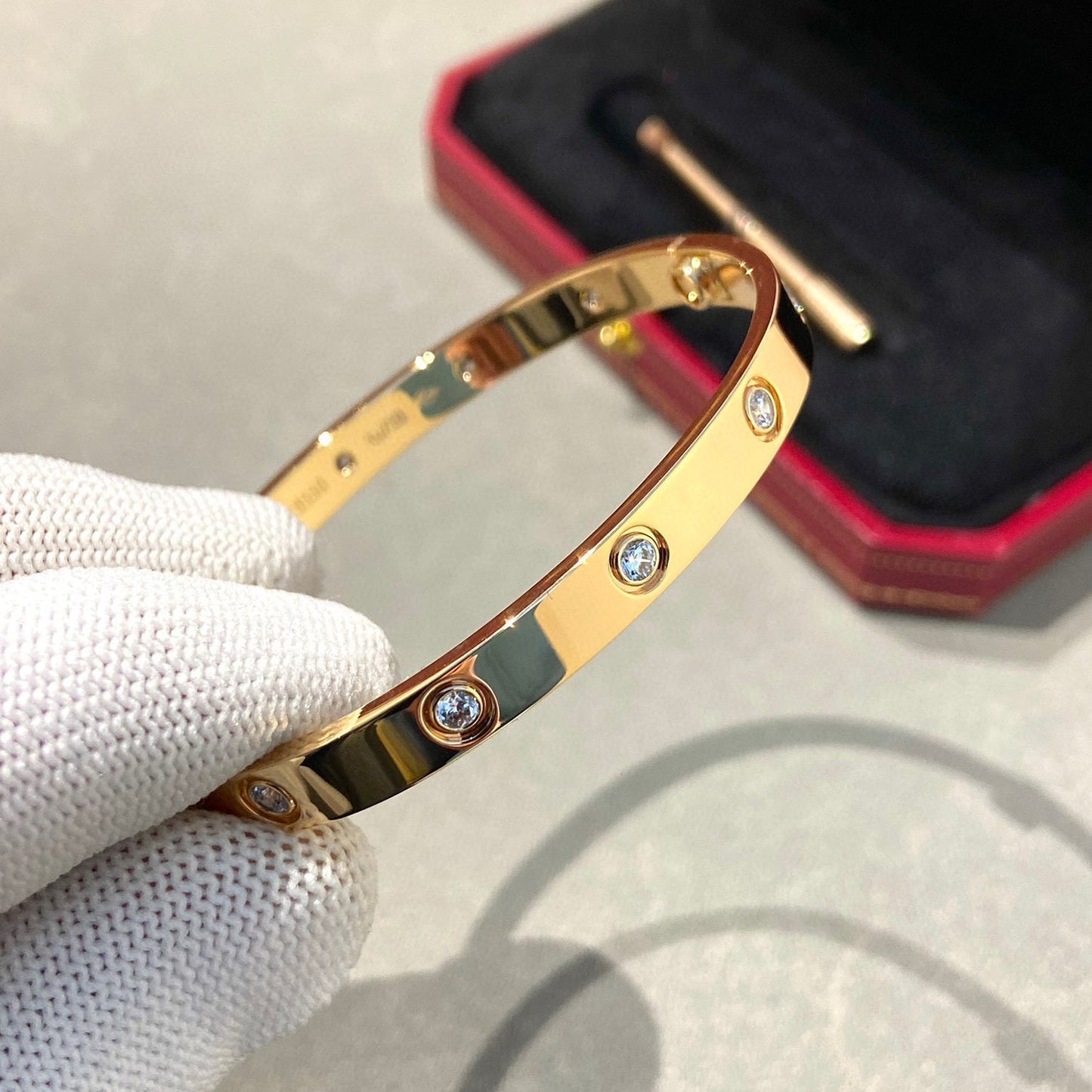 [CA]LOVE BRACELET 6.1MM 10 DIAMONDS