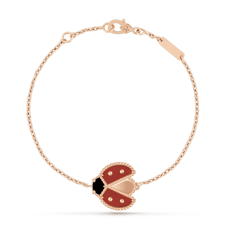 [CA]LUCKY SPRING 1 MOTIF PINK GOLD BRACELET