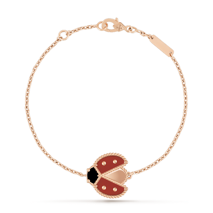 [CA]LUCKY SPRING 1 MOTIF PINK GOLD BRACELET