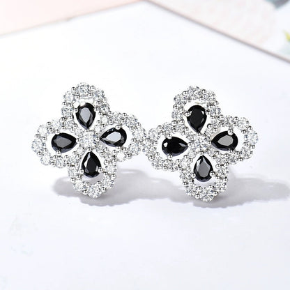 [CA]LOOP EARRINGS FULL MOTIF DIAMOND 16MM