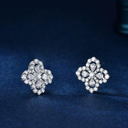 [CA]LOOP EARRINGS FULL MOTIF DIAMOND 16MM