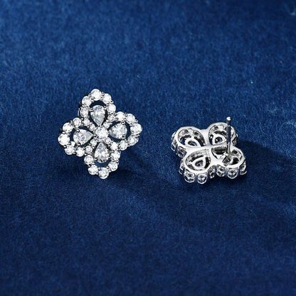 [CA]LOOP EARRINGS FULL MOTIF DIAMOND 16MM