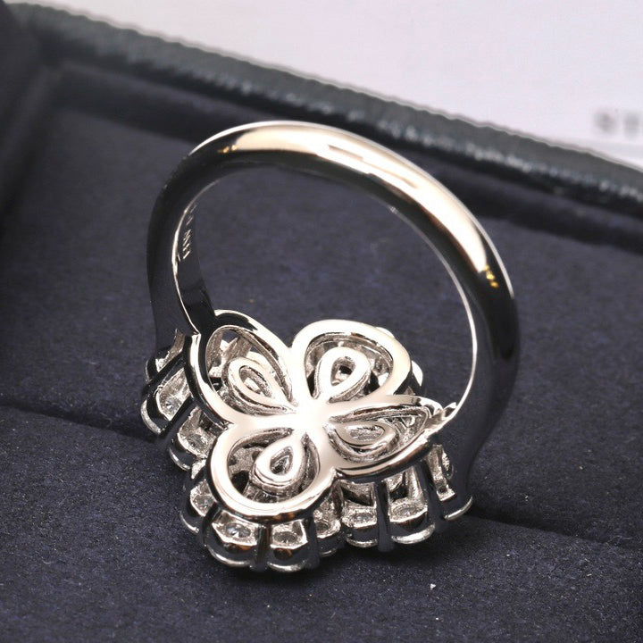 [CA]LOOP RING FULL MOTIF DIAMOND 16MM SILVE